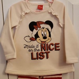 Disney Christmas Minnie 2piece Set